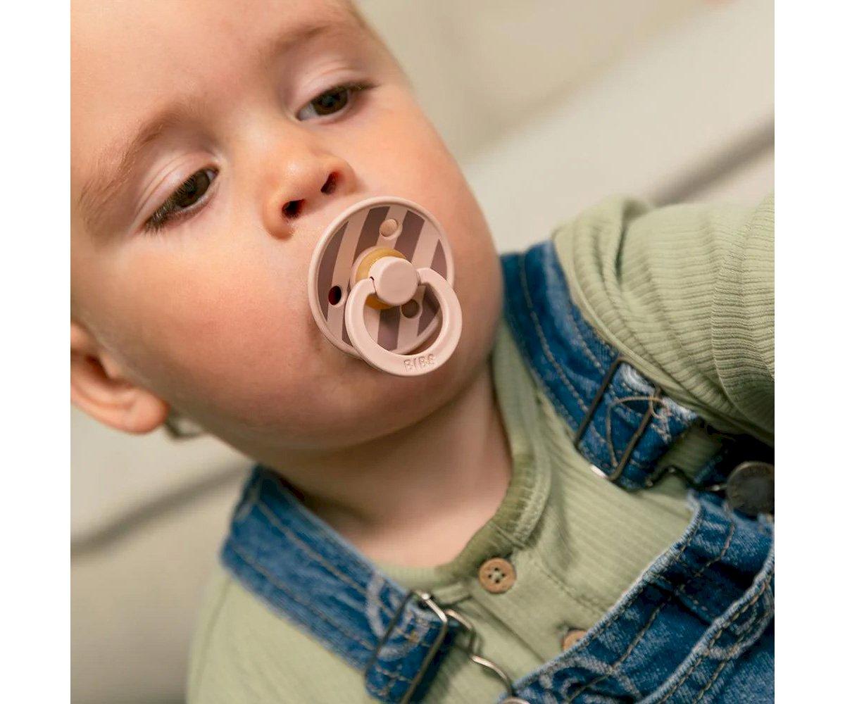2 Chupetas BIBS Colour Block Blush Mix