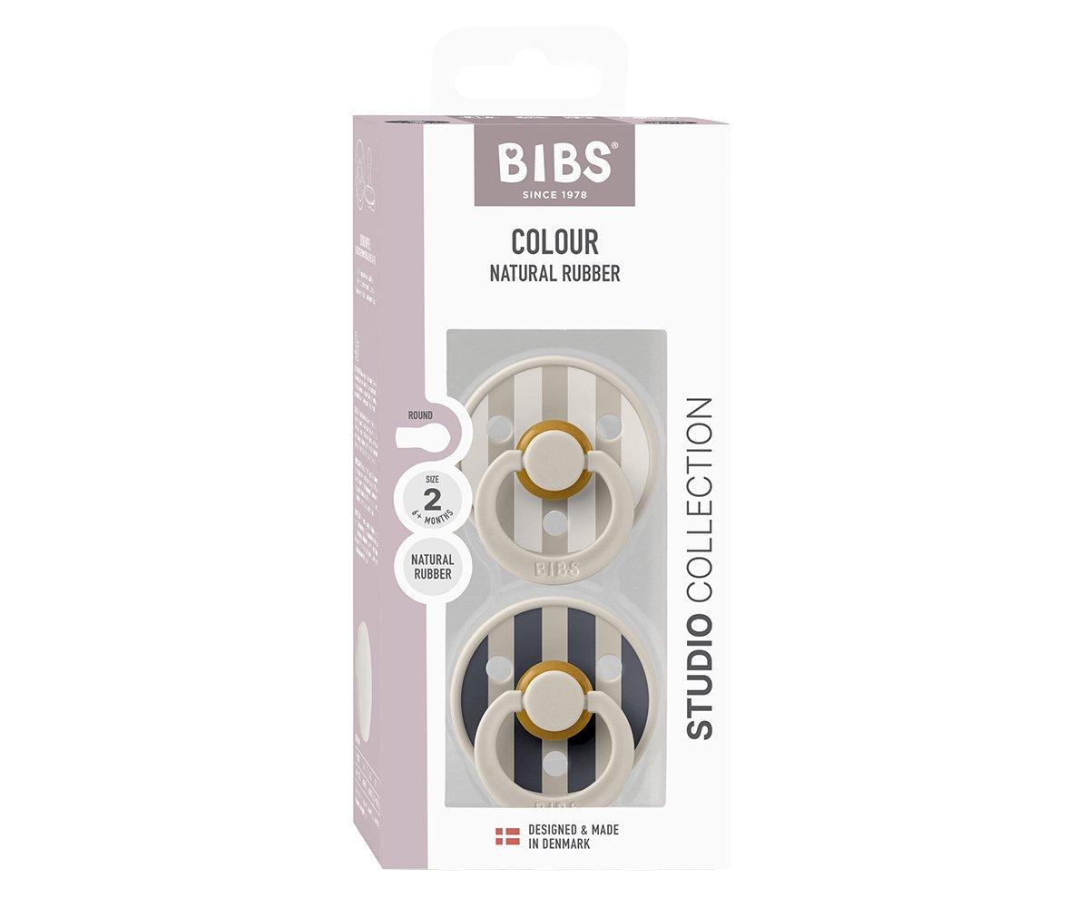 2 Chupetas BIBS Studio Colour Block Sand Mix