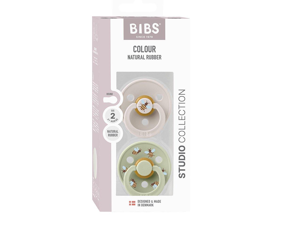2 Chupetas BIBS Studio Colour Bumblebee Mushroom Mix