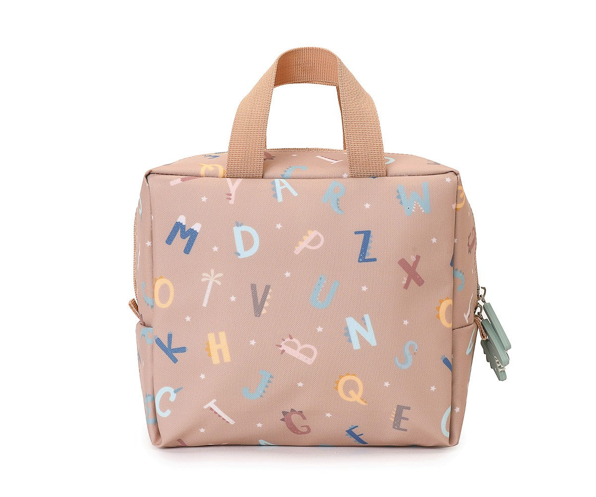 Lancheira infantil térmica tutete funny letters