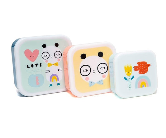 Conjunto de 3 caixas Panda Love