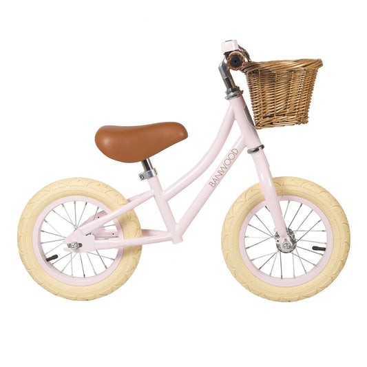 Bicicleta de equilíbrio Banwood em cor rosa