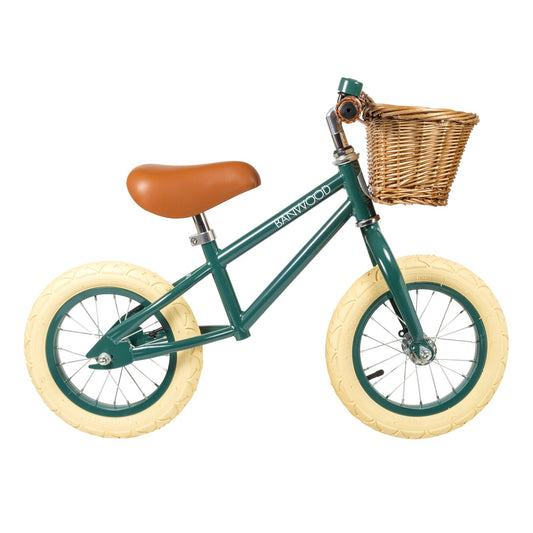 Bicicleta de equilíbrio Banwood em cor verde