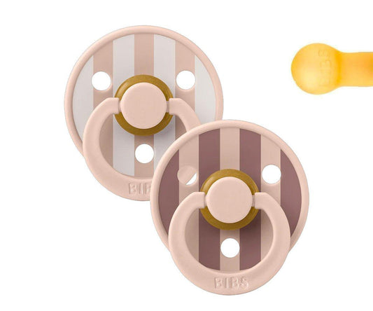 2 Chupetas BIBS Colour Block Blush Mix