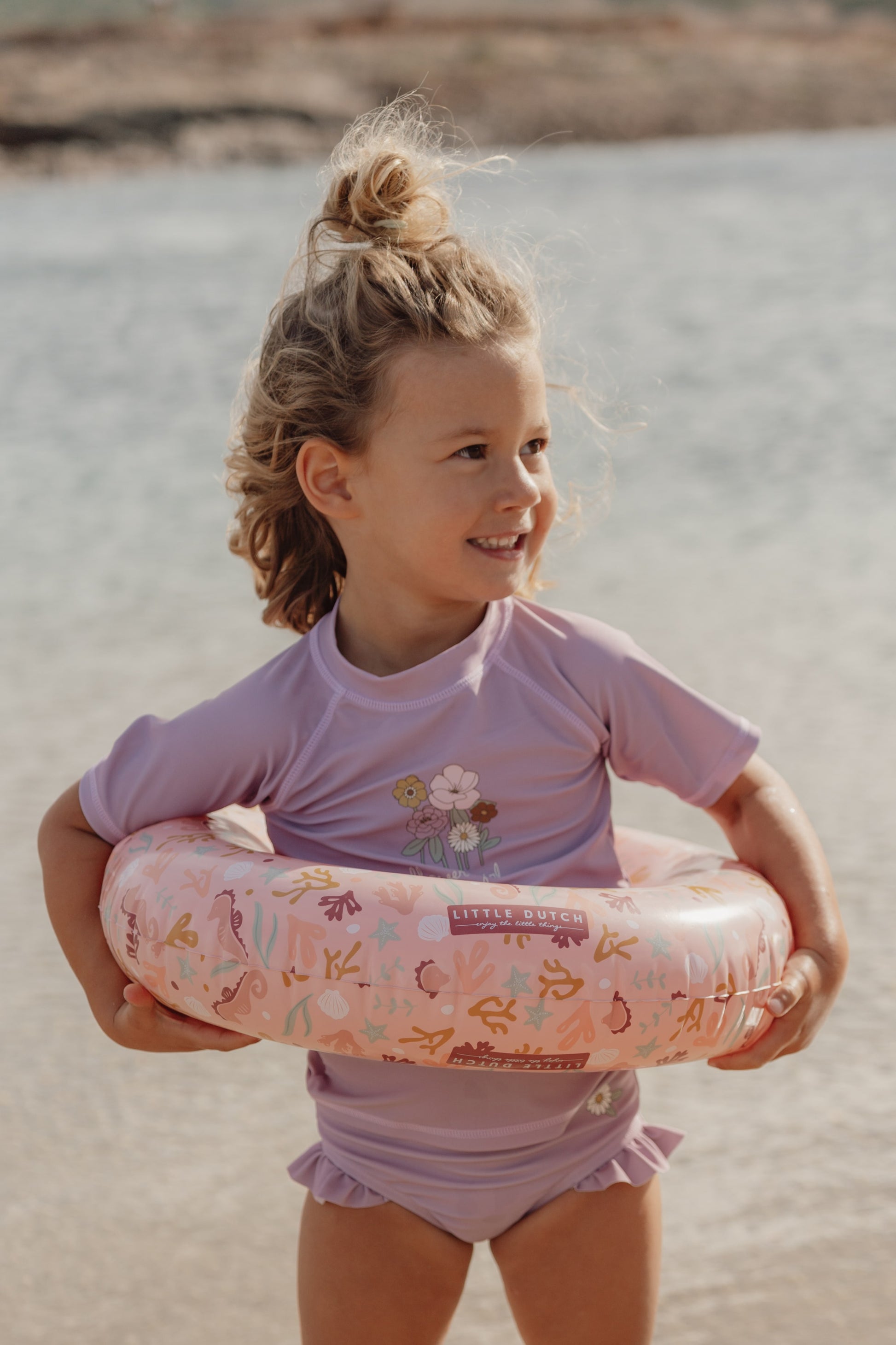 Boia infantil insuflavel piscina 50 cm - Ocean Dreams Pink Little Dutch