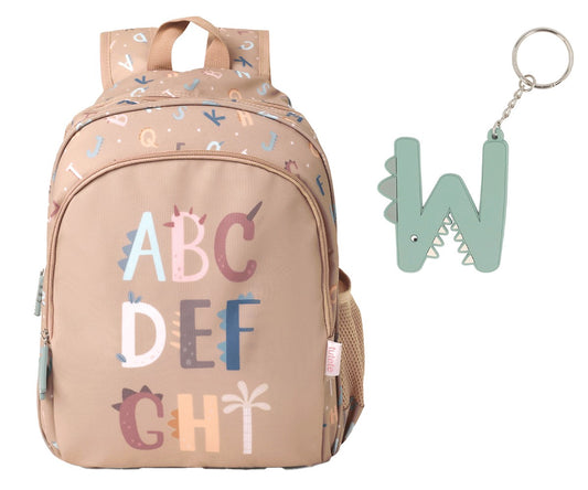 Mochila Escolar para ensino básico, pré-escolar ou 1º ciclo tutete funny letters