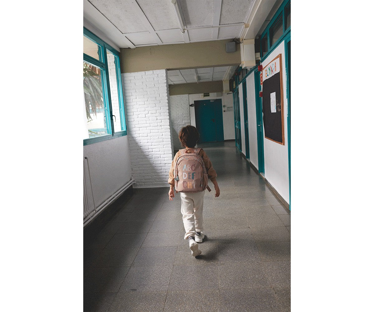 Mochila Escolar para ensino básico, pré-escolar ou 1º ciclo tutete funny letters