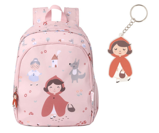 Mochila Escolar para ensino básico, pré-escolar ou 1º ciclo tutete little red