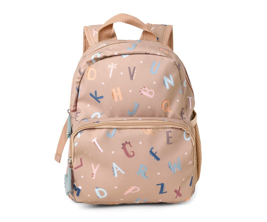 Mochila Infantil Pré-escolar dos 12 meses aos 5 anos tutete funny letters