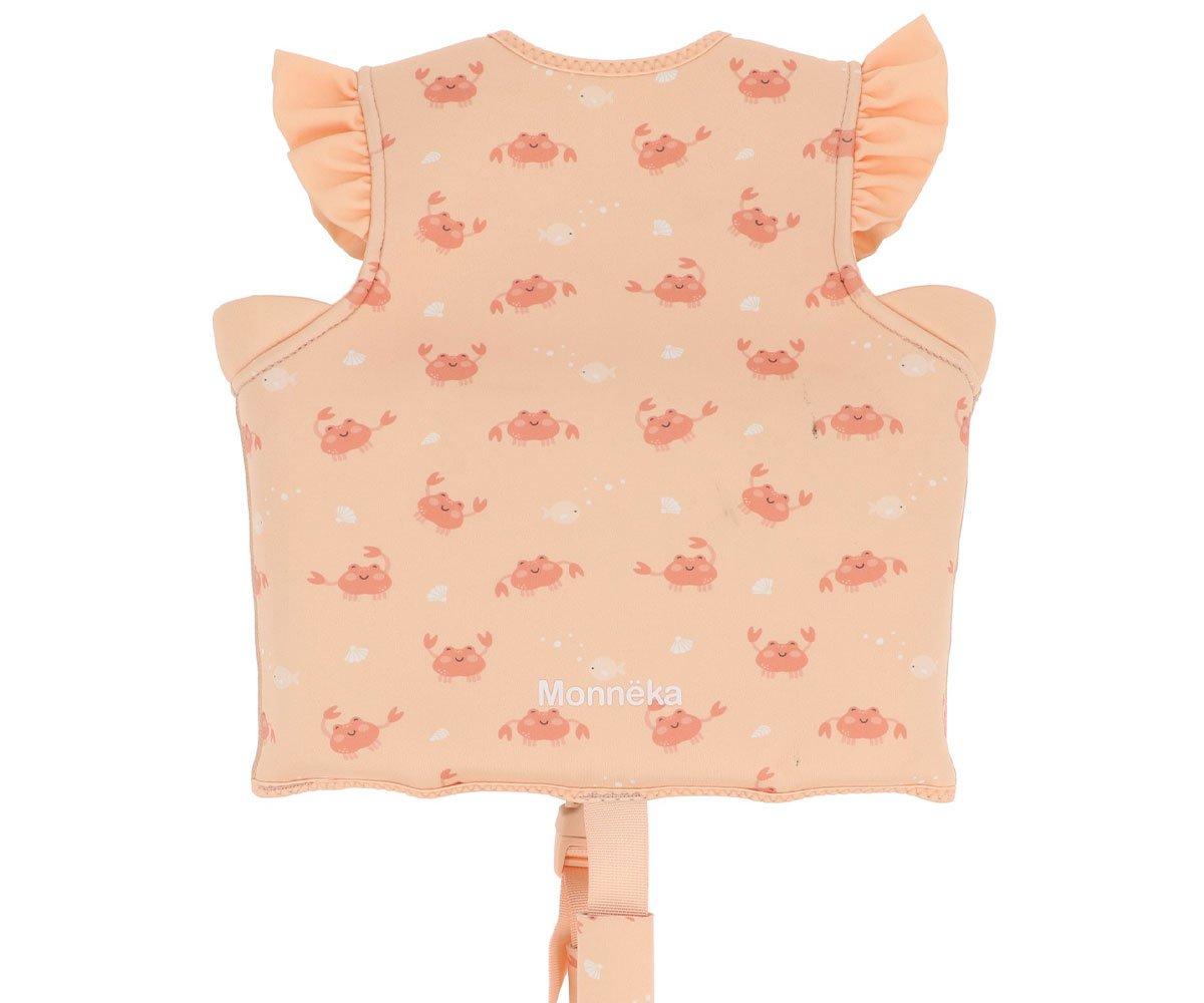 Colete flutuante infantil bebe tutete Crab Coral