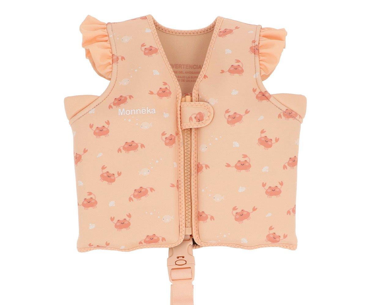 Colete flutuante infantil bebe tutete Crab Coral