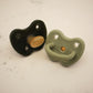 2 Chupetas Hevea ortodônticas Moss Green/Deep forest green