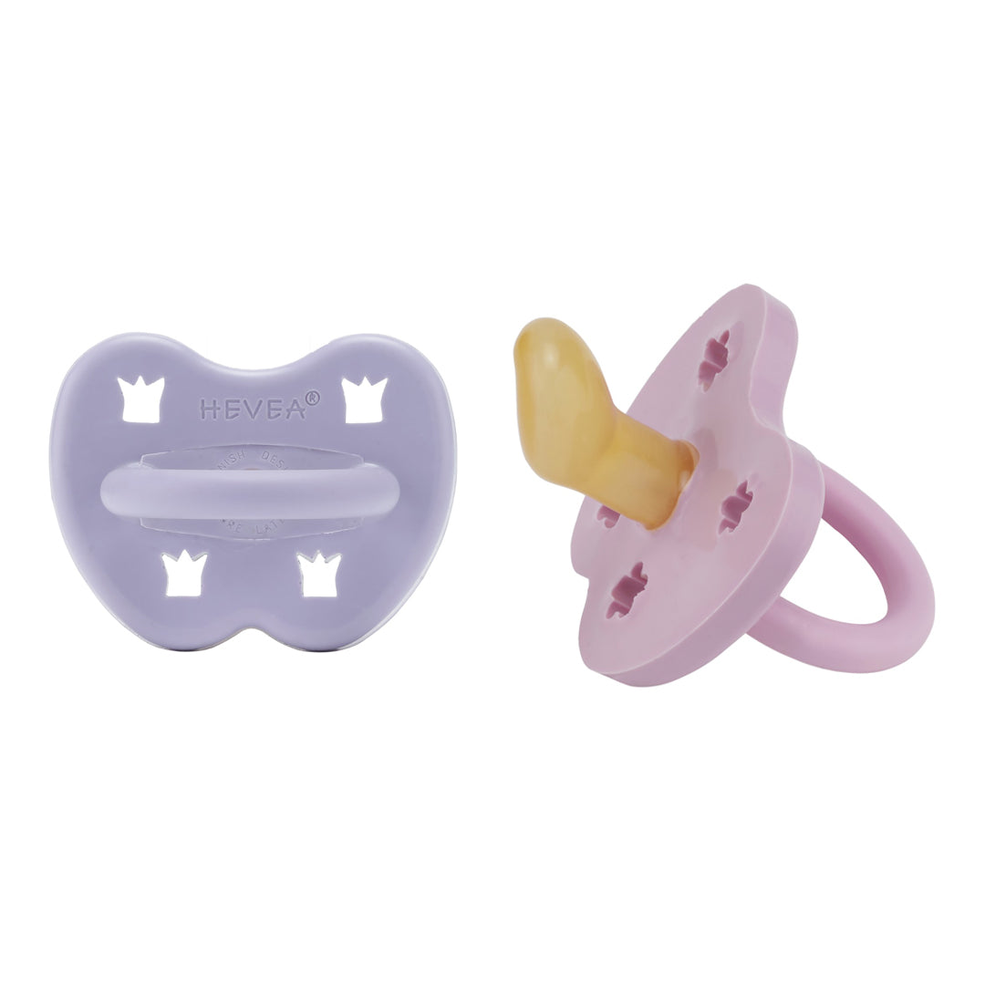 2 Chupetas Hevea Dusty Violet / Light Orchid