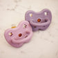 2 Chupetas Hevea Dusty Violet / Light Orchid