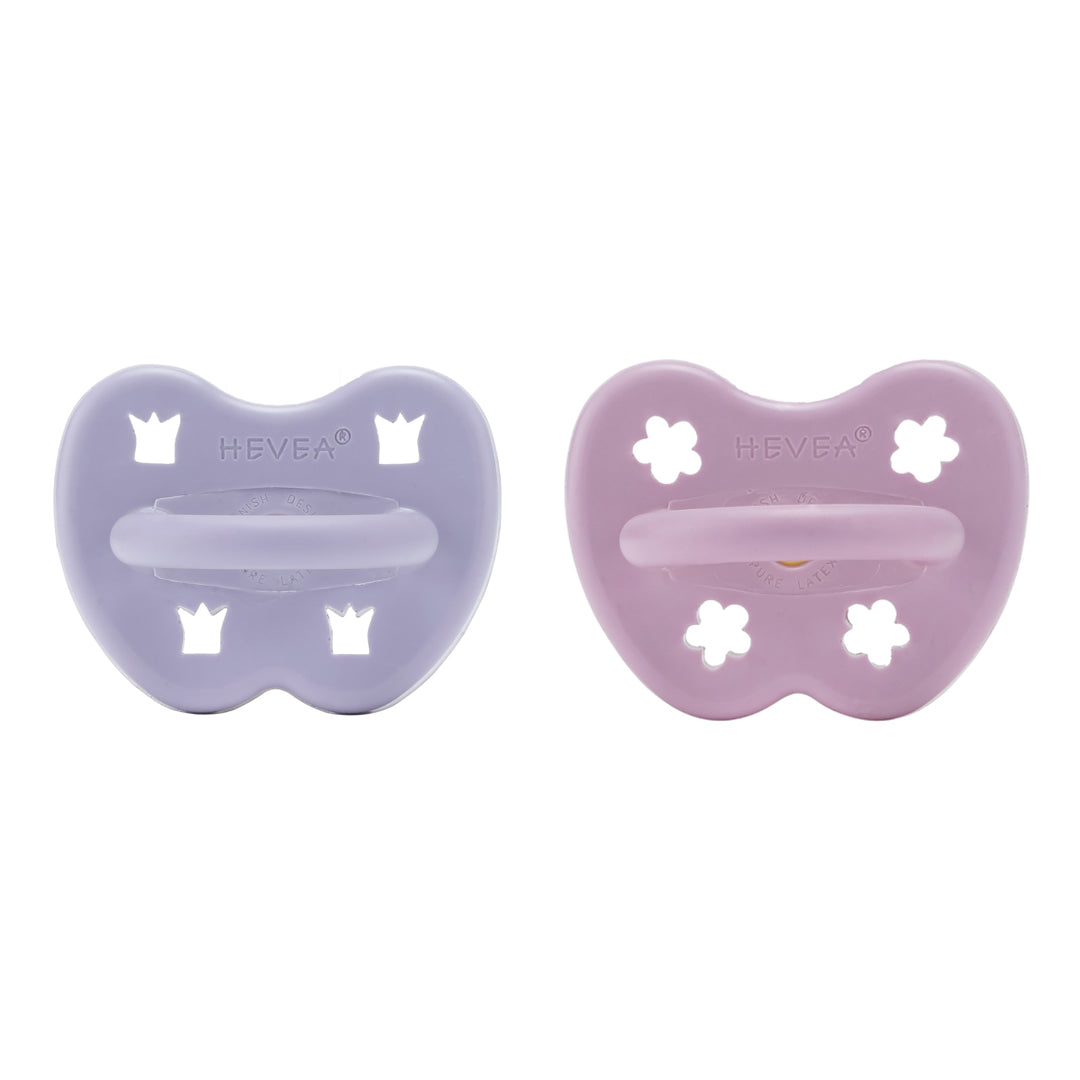 2 Chupetas Hevea Dusty Violet / Light Orchid
