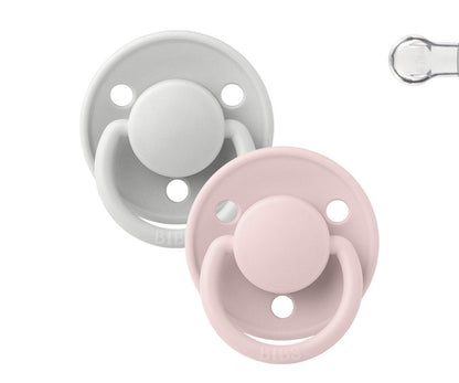 2 Chupetas BIBS de Lux Silicone Haze/Blossom