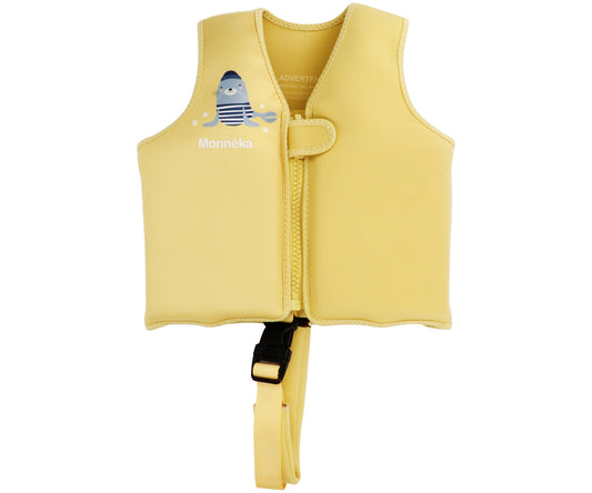 Colete flutuador infantil Seal amarelo tutete