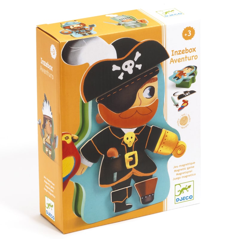 Jogo magnético Pirata e Indio Inzebox Aventuro Djeco