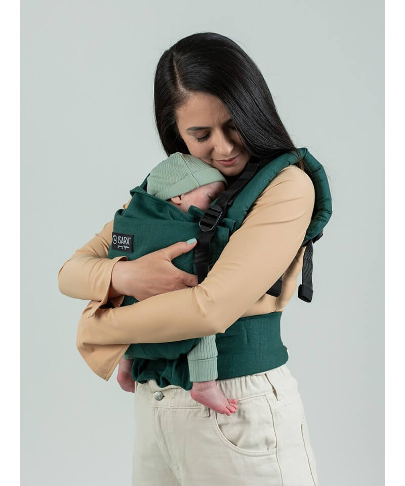 Marsupio babywearing Isara The One Evergreen Linen