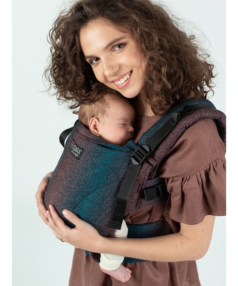 Marsupio babywearing Isara The One Pixelated Spicy Bamboo