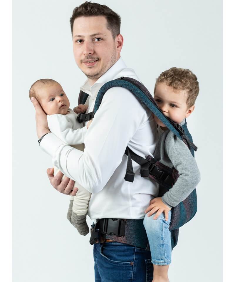 Marsupio babywearing Isara The One Pixelated Spicy Bamboo