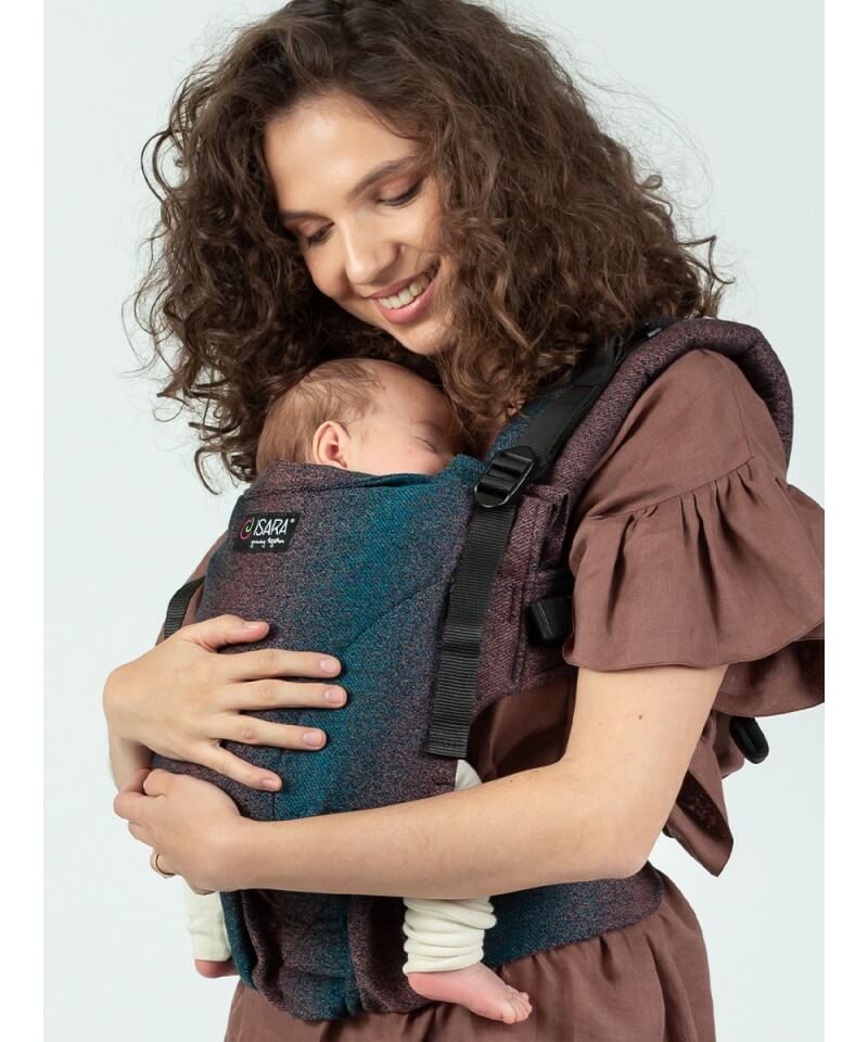 Marsupio babywearing Isara The One Pixelated Spicy Bamboo