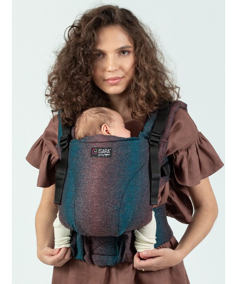 Marsupio babywearing Isara The One Pixelated Spicy Bamboo