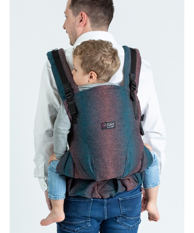 Marsupio babywearing Isara The One Pixelated Spicy Bamboo