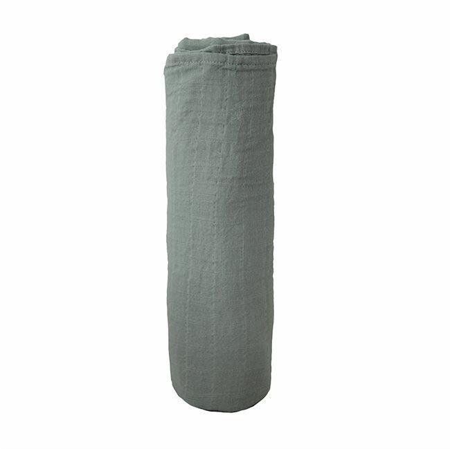 Musselina da marca mushie na cor roman green com 120x120cm