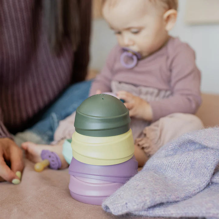 Torre para empilhar Wobbly BIBS bright rainbow