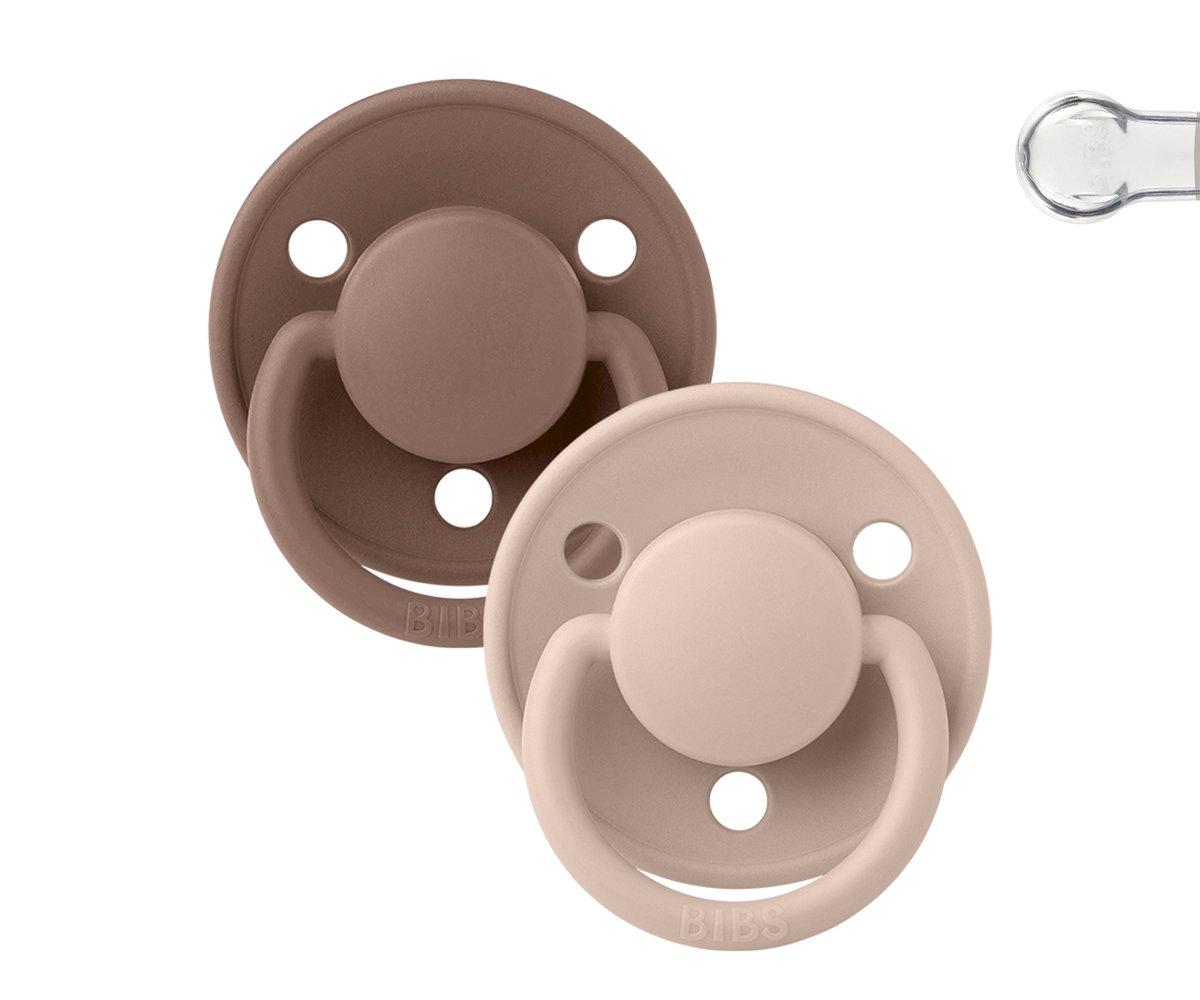 Chupetas BIBS de Lux Silicone Woodchuck/Blush