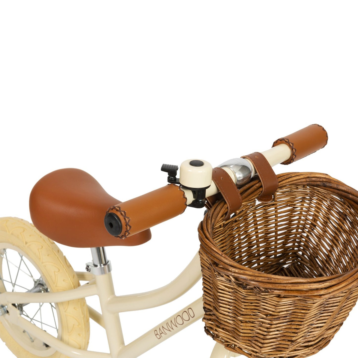 Bicicleta de equilíbrio Banwood em cor creme